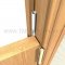 Barzen #WK20 Silicone Kerf Bulb Seal in White Applied onto Door Jamb