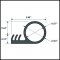 Barzen #WK20 Product Specs of Silicone Kerf Bulb Seal