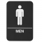 actual image of Rockwood Molded Plastic ADA Tactile Sign with Braille, Men's Sign