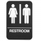 Actual Image of Rockwood Molded Plastic ADA Tactile Sign with Braille, Unisex Restroom