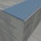 Wooster Supergrit safety nosings and treads with no slip surface , 4.00" Width installed on concrete step