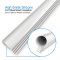 Barzen #WK20 white ring shaped kerf door seal