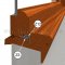 On Casement Window Sill, with Flat Hook