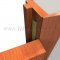 On lock-side jamb of door-open