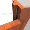 On lock-side jamb of door-open