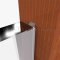 glass door meeting stile Z137 with pile insert applied on glass door and wooden frame
