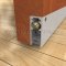 Lead Lined Automatic Door Bottom #352X in Semi-Mortised Application with Seal in Open Position