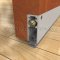 Lead Lined Automatic Door Bottom #352X in Semi-Mortised Application with Seal in Closed Position
