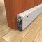 Aluminum Door Bottom 367 Applied on Interior Wooden Door, in Open Position
