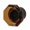 Amber & Oil Rubbed Bronze knob