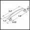 Product Specs for Hafele Keystone Collection Cabinet Pull