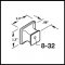 Product Specs for Hafele Keystone Collection Square Knob