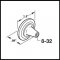Product Specs for Hafele Keystone Collection Knob
