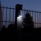 Locinox TRICONE Gate Light at night