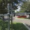 Locinox SB-3015 Bracket installed on chain link fence