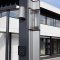 Locinox TRICONE Gate Light installed on company gate