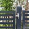 Locinox 3DM Gate Hinge installed on forest gate