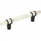 Marbleized White/Black Bronze