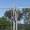 Locinox CLB-TIGER Bracket installed on round chain link fence