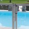 Gate Closer and gate Hinge installed on pool gate