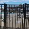 Locinox LFKQX1 Gate Lock installed on pool gate