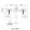 Markar FS402 Aluminum Toilet Partition Hinge Product Specs
