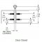 Markar FS902 Stainless Steel Toilet Partition Hinge Product Specs