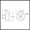 Product Specs for Deltana KR114 / KRH114 Cabinet Knob
