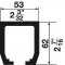 pre-drilled upper track specs