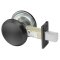 Accentra D242 Communicating Door Deadbolt, Blank Plate with Thumbturn, Grade 2 - QUICKSHIP, Black Suede Powder Coat Finish