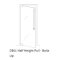 Rockwood LP6061 Half Height, Locking Door Pull, English Bridle Leather Wrapped - Round, Bolts UP
