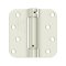 Deltana DTDSH4R5, Single Acting Spring, Prime Coat White (USPW), Full Mortise