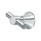 Deltana 88 Bath Series, Double Robe Hook Polished Chrome (US26) Finished