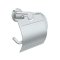 Deltana BBN Series, Paper Holder Single Post with Cover  Polished Chrome (US26) Finished
