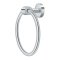 Deltana BBS Bath Series Solid Brass, Towel Ring Polished Chrome (US26) Finished