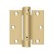Deltana DTDSH35, Single Acting Spring, Satin Brass (US4), Full Mortise