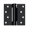 Deltana DTDSH35R5, Single Acting Spring, Paint Black (US1B), Full Mortise