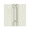 Deltana DTDSH35R5, Single Acting Spring, Prime Coat White (USPW), Full Mortise