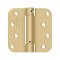 Deltana DTDSH4R5T, Single Acting Spring, Satin Brass (US4), Full Mortise