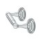 Deltana R Series Solid Brass Paper Holder, Double post Polished Chrome (US26) Finished