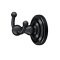 Deltana R Bath Series Solid Brass Double Robe Hook Flat Black (US19) Finished