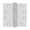 Deltana DTSS45, Plain and 2 Ball Bearings, Polished Stainless Steel (US32), Full Mortise
