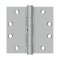 Deltana DTSS45, Plain and 2 Ball Bearings, Satin Stainless Steel (US32D), Full Mortise