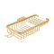  Deltana Wire Basket, Rectangular Deep & Shallow With Hook, PVD Polished Brass Finished