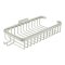 Deltana Wire Basket, Rectangular Shallow with Hook Polished Nickel (US14) Finished
