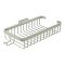 Deltana Wire Basket, Rectangular Shallow with Hook Satin Nickel (US15) Finished