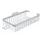 Deltana Wire Basket, Rectangular Shallow with Hook  Polished Chrome (US26)