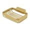Deltana Bathroom Basket Rectangular Soap Holder PVD Polished Brass Finished