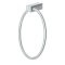 Deltana Zinc-Aluminum Towel Ring Polished Chrome (US26) Finished