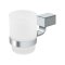 Deltana Zinc-Aluminum Frosted Glass Tumbler Set Polished Chrome (US26) Finished